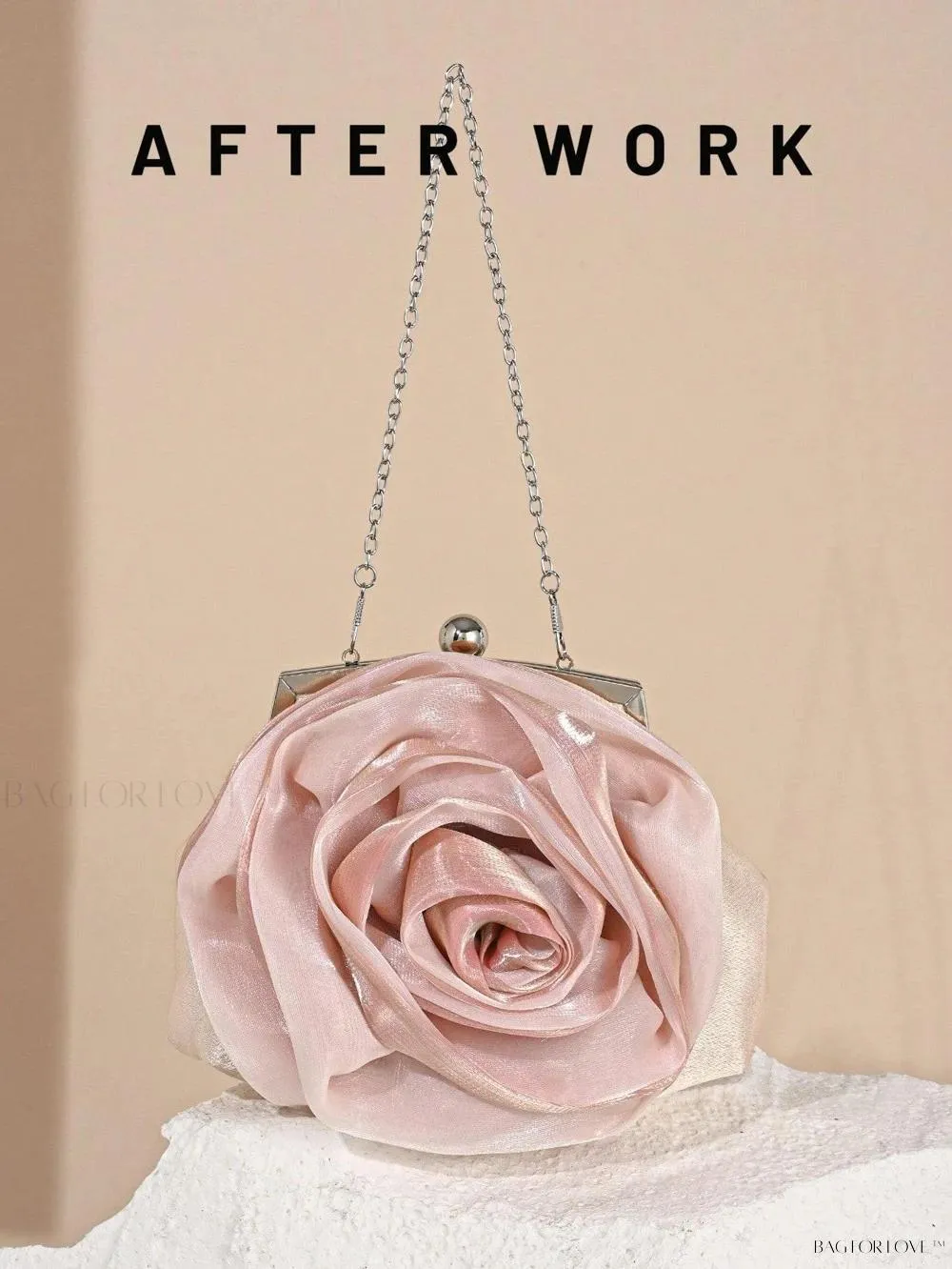 BagForLove - Elegant Bridal Handbag Features Delicate Flower Design