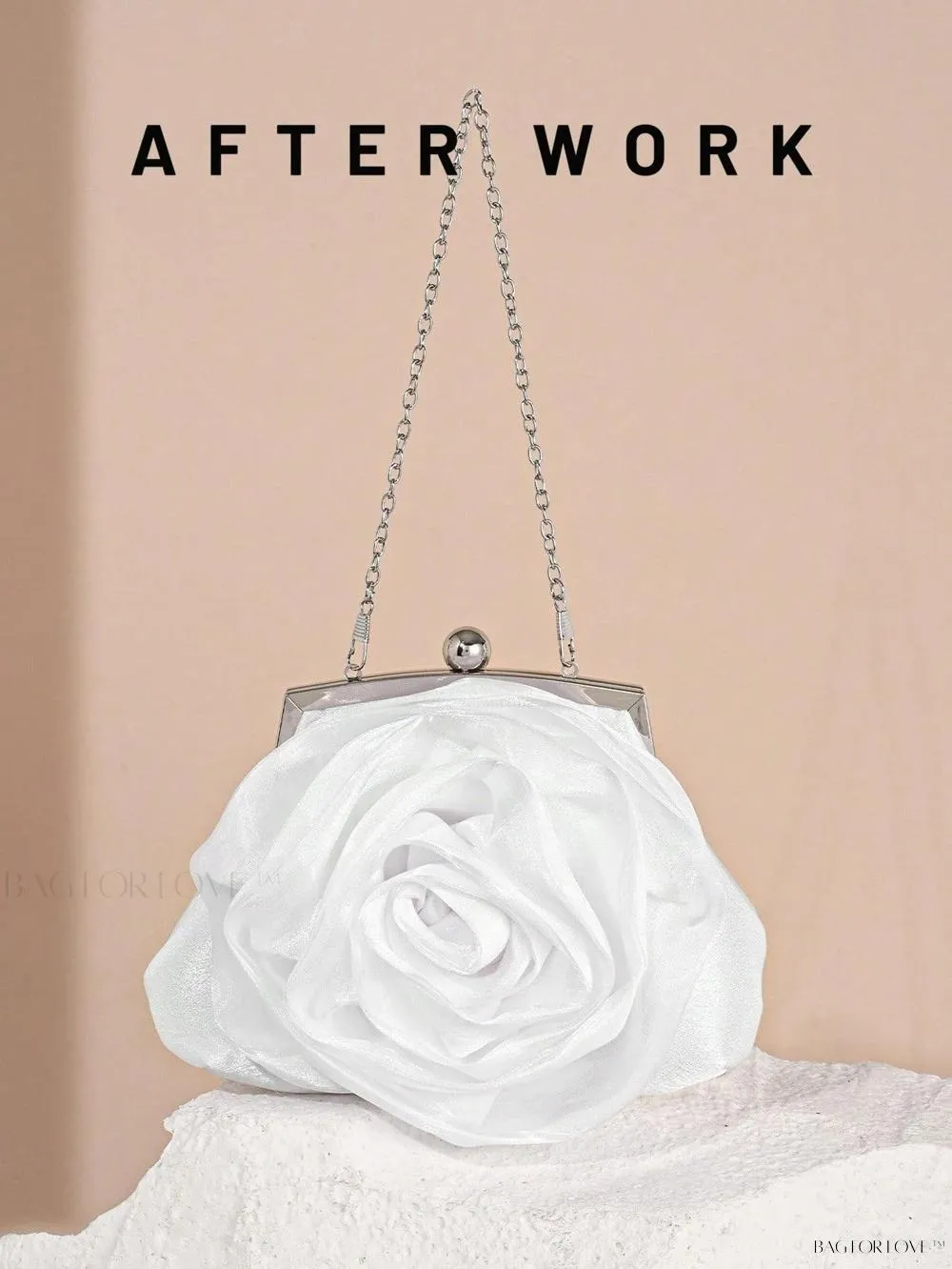 BagForLove - Elegant Bridal Handbag Features Delicate Flower Design