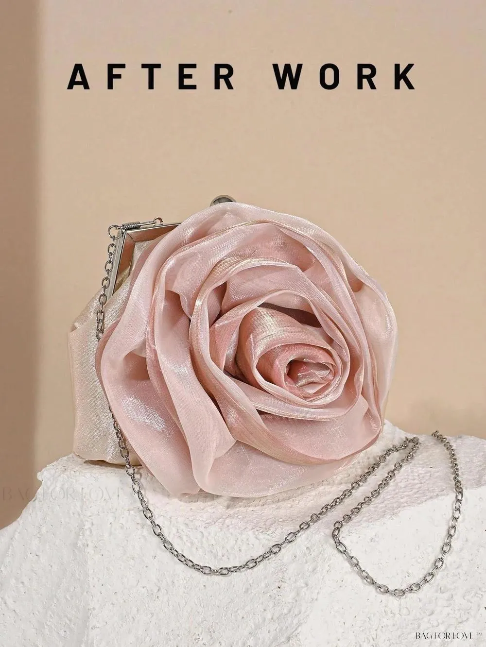 BagForLove - Elegant Bridal Handbag Features Delicate Flower Design