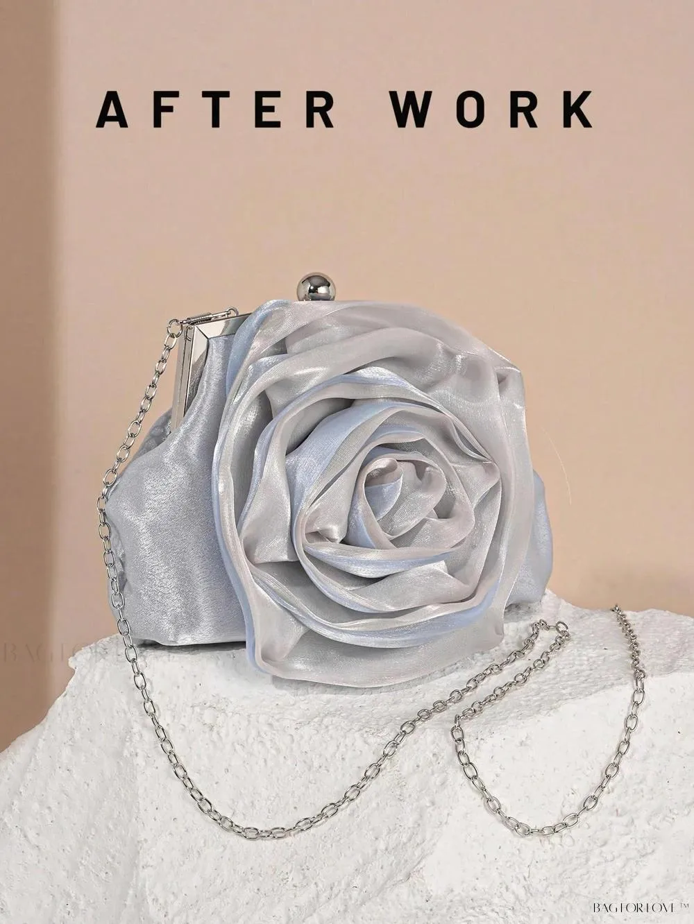 BagForLove - Elegant Bridal Handbag Features Delicate Flower Design