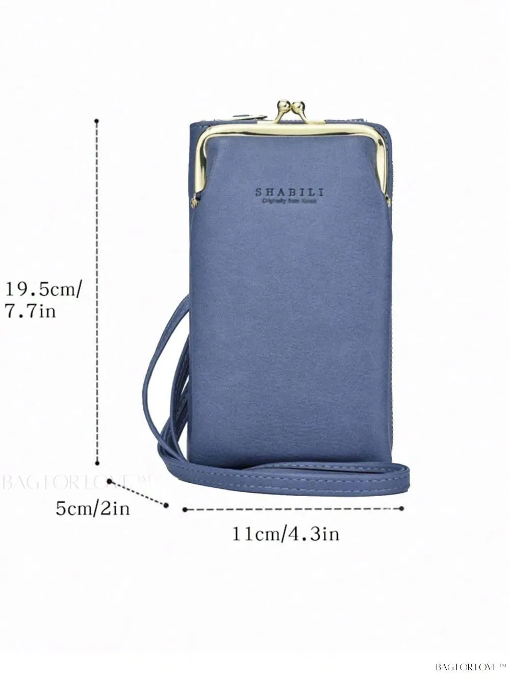 BagForLove - Long Wallet with Card Slots and Phone Pouch, Perfect for Ladies