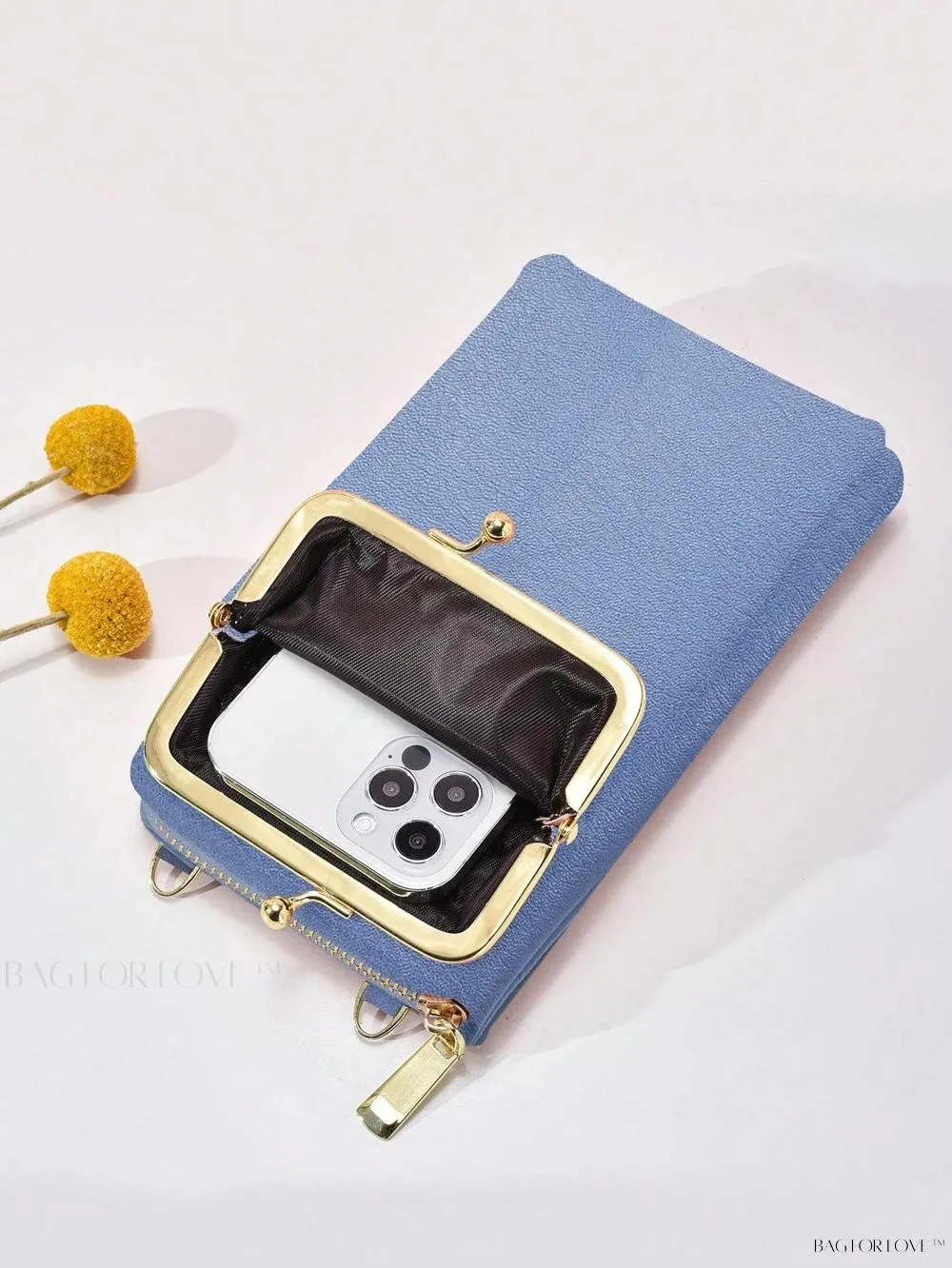 BagForLove - Long Wallet with Card Slots and Phone Pouch, Perfect for Ladies