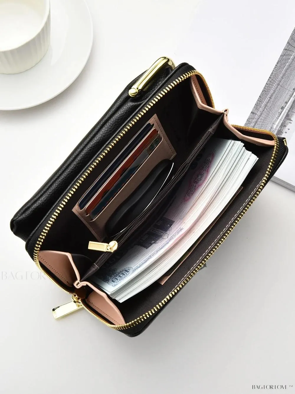 BagForLove - New Arrivals Women's Long Crossbody Shoulder Bag with Zipper and Button