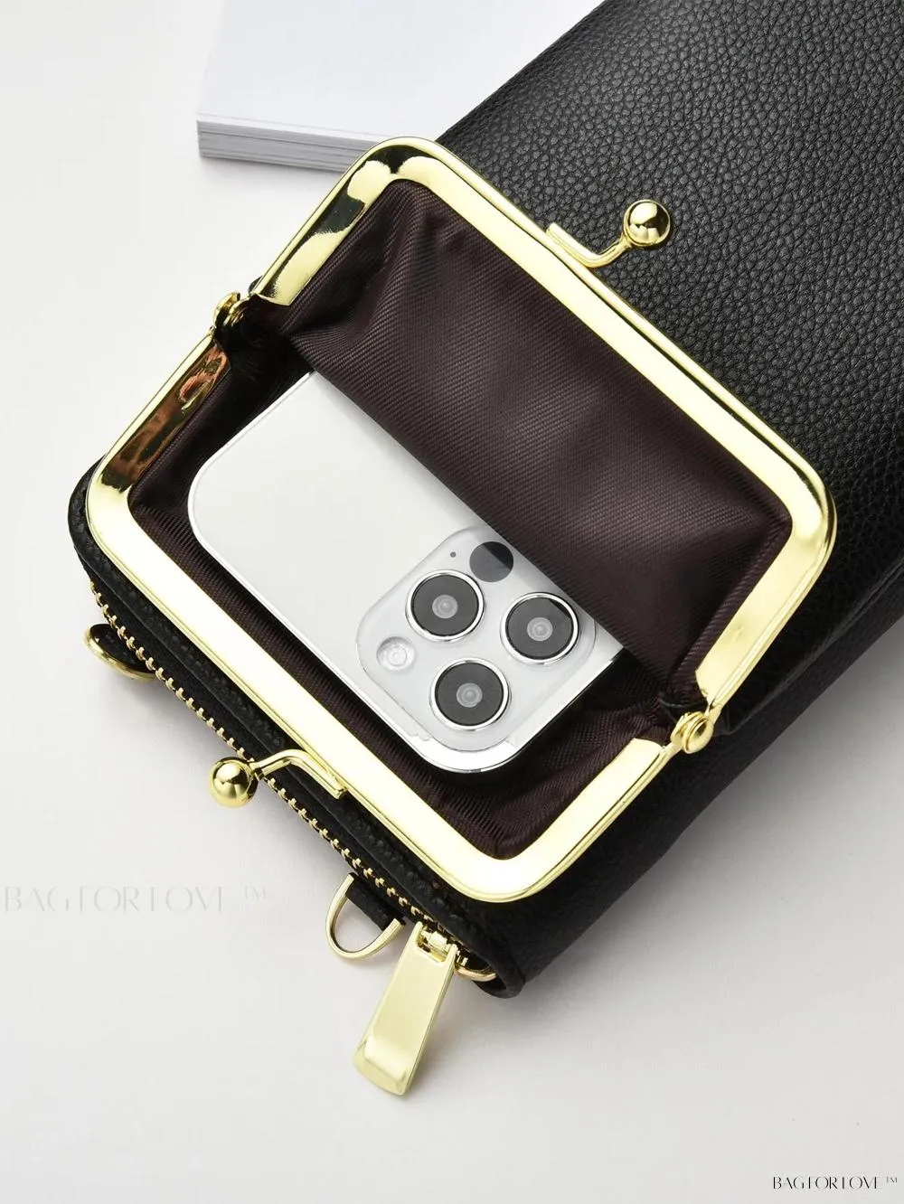 BagForLove - New Arrivals Women's Long Crossbody Shoulder Bag with Zipper and Button