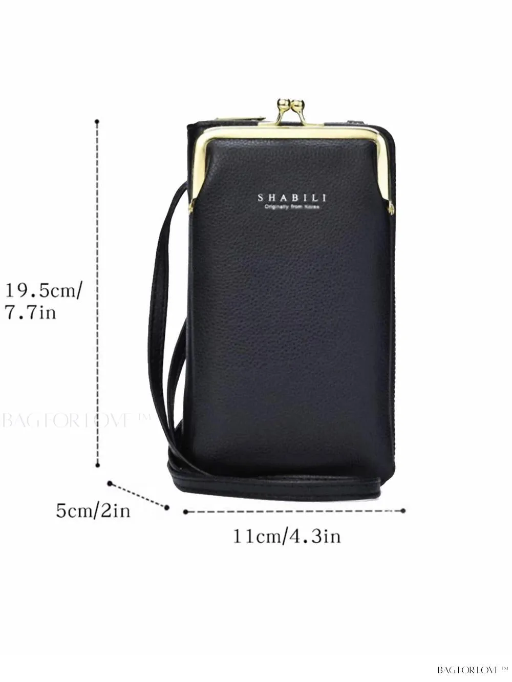 BagForLove - New Arrivals Women's Long Crossbody Shoulder Bag with Zipper and Button