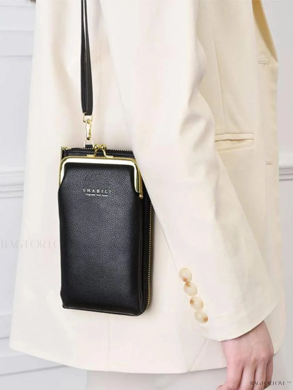 BagForLove - New Arrivals Women's Long Crossbody Shoulder Bag with Zipper and Button