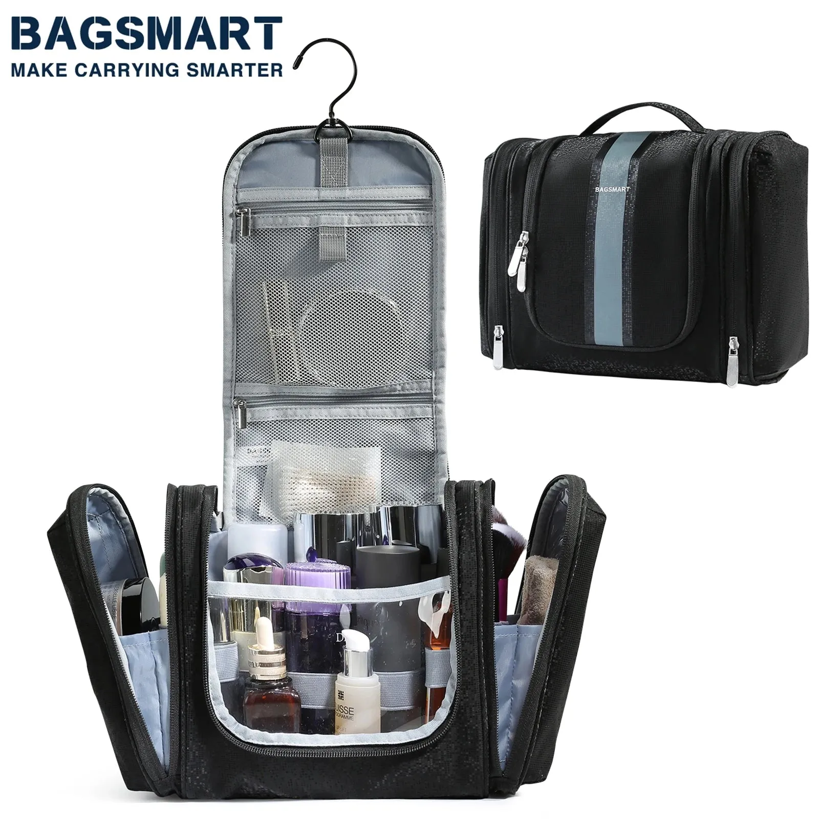 BAGSMART Hanging Makeup Bag