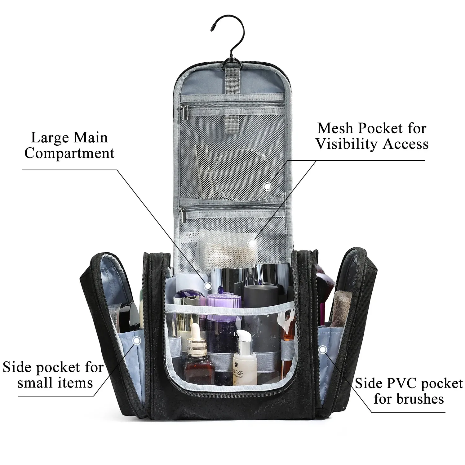 BAGSMART Hanging Makeup Bag