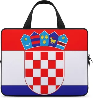 Bahamas Flag Teacher's Tote Men's Laptop Bag Leather Waterproof Briefcase Portable Pattern