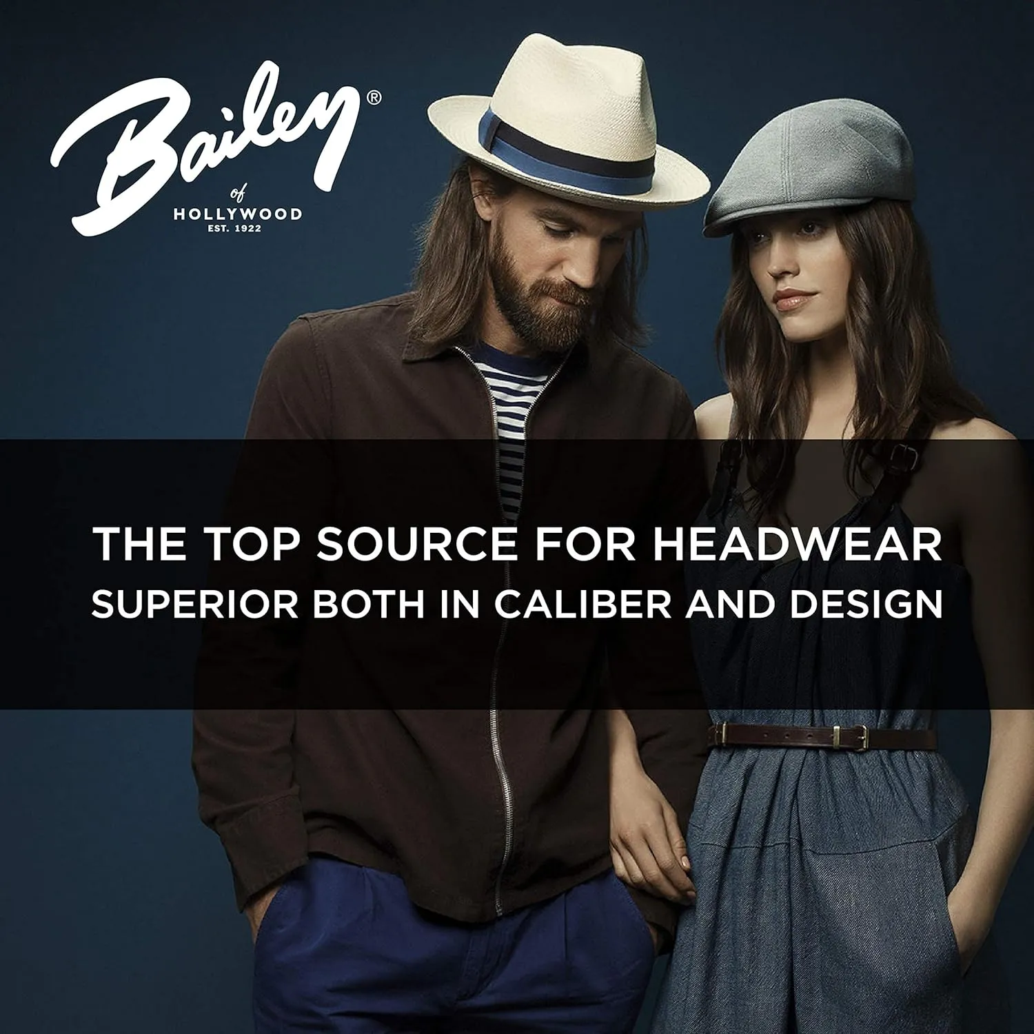 Bailey of Hollywood Men's Dalton Fedora Trilby Hat