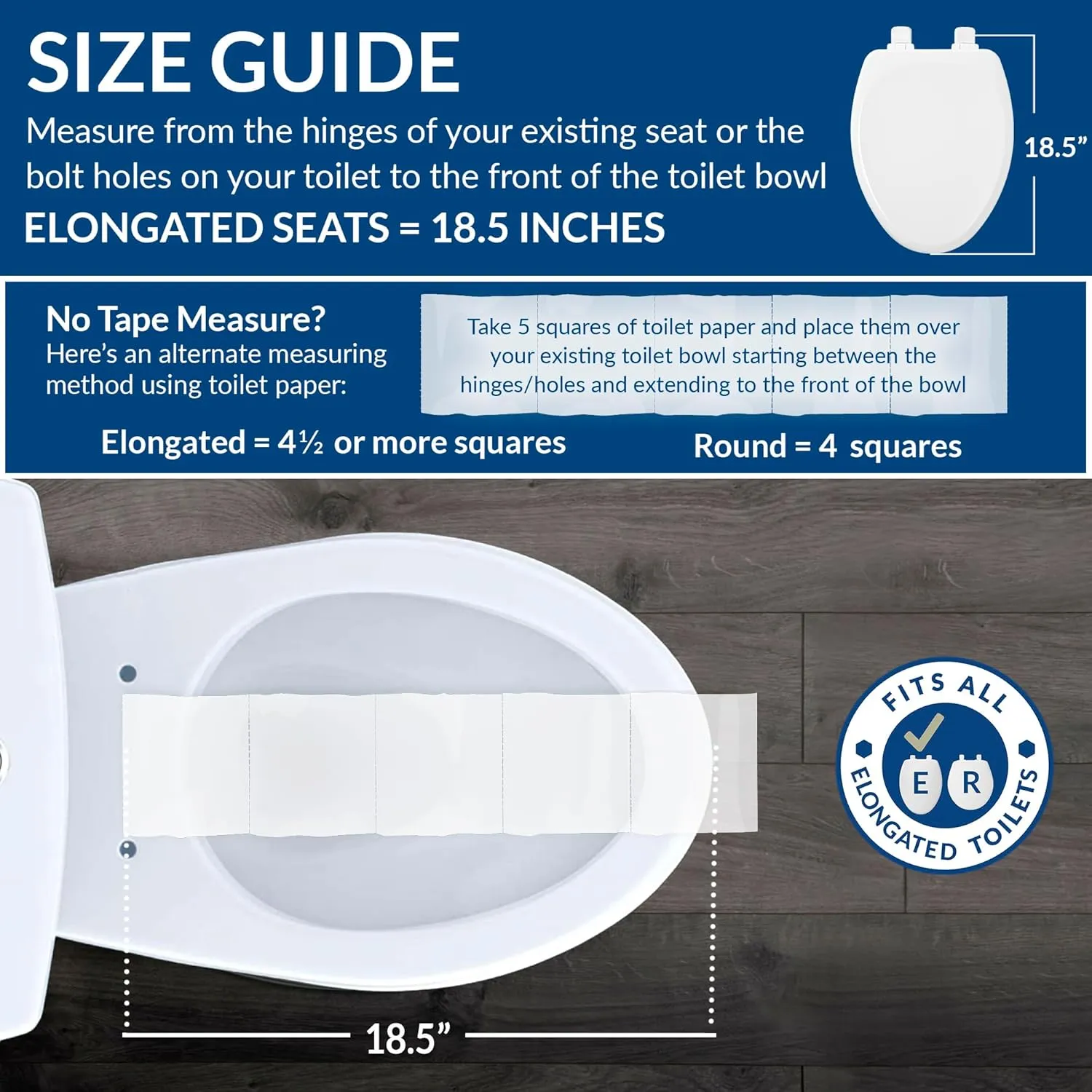 Bemis 1500EC 346 1500EC-346, 1 Pack Elongated, Biscuit/Linen