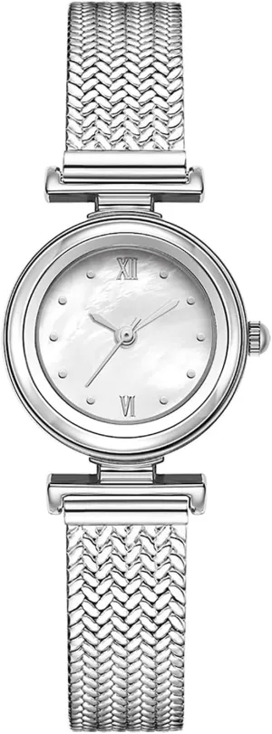 BESTKANG Elegant Women's Watch with Stainless Steel Mesh Band - Stylish Minimalist Design, Water-Resistant, Perfect for Casual & Formal Occasions