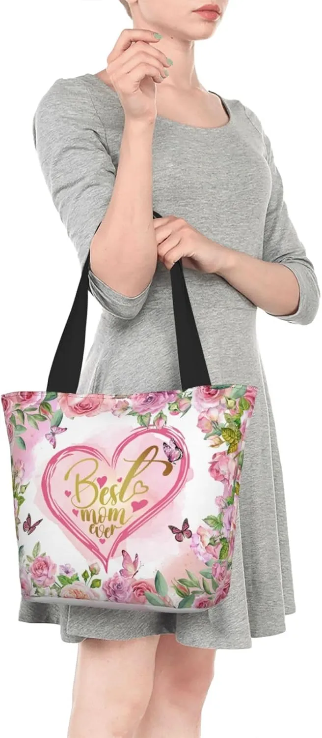 Bible Tote Bag for Women, Inspirational Scripture Christian Large Capacity Reusable Grocery Bags
