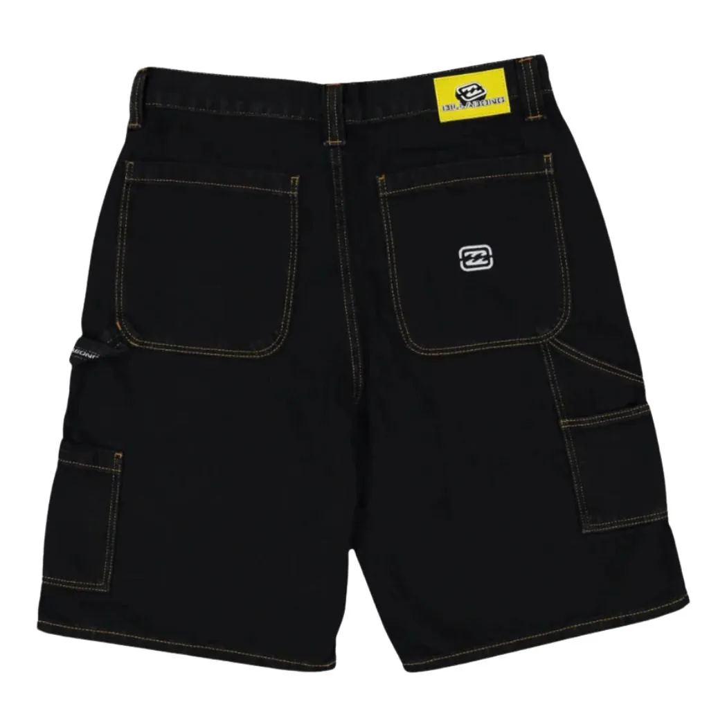 Billabong Bad Dog Workwear Short Washed Black