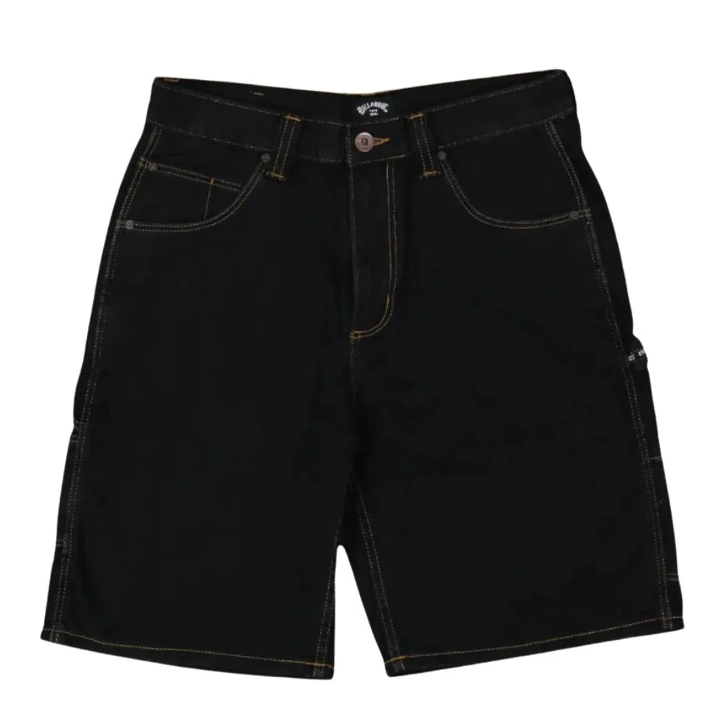 Billabong Bad Dog Workwear Short Washed Black