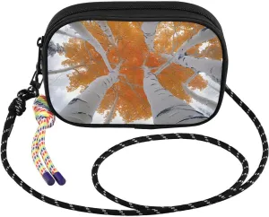 Birch Tree Winter Crossbody Bags for Women Cell Phone Purses Women's Shoulder Handbags Wallet Purse with Adjustable Strap