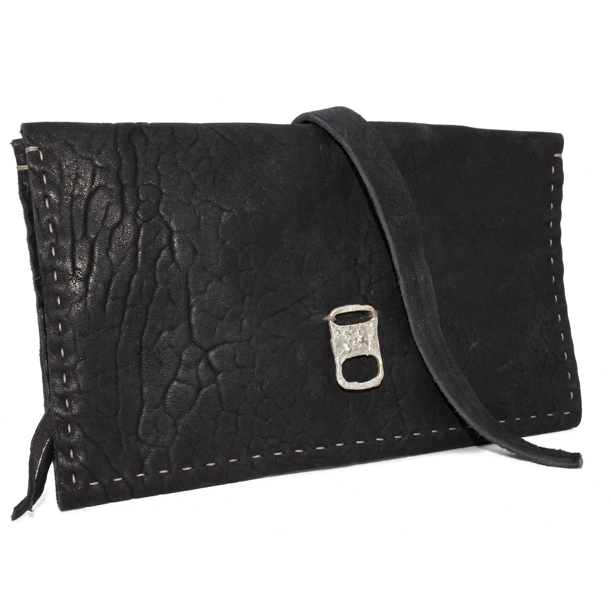 black culatta leather long wallet