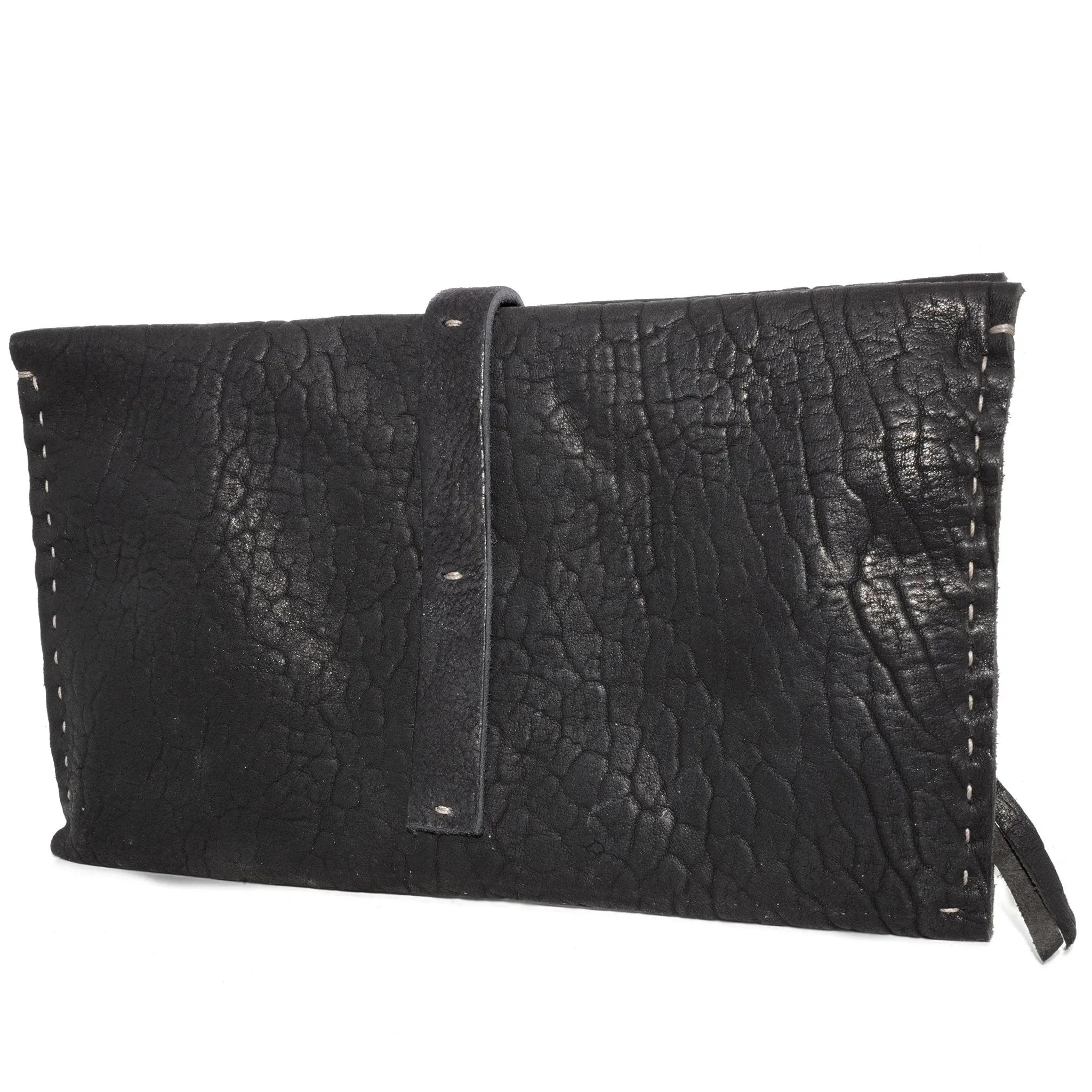 black culatta leather long wallet