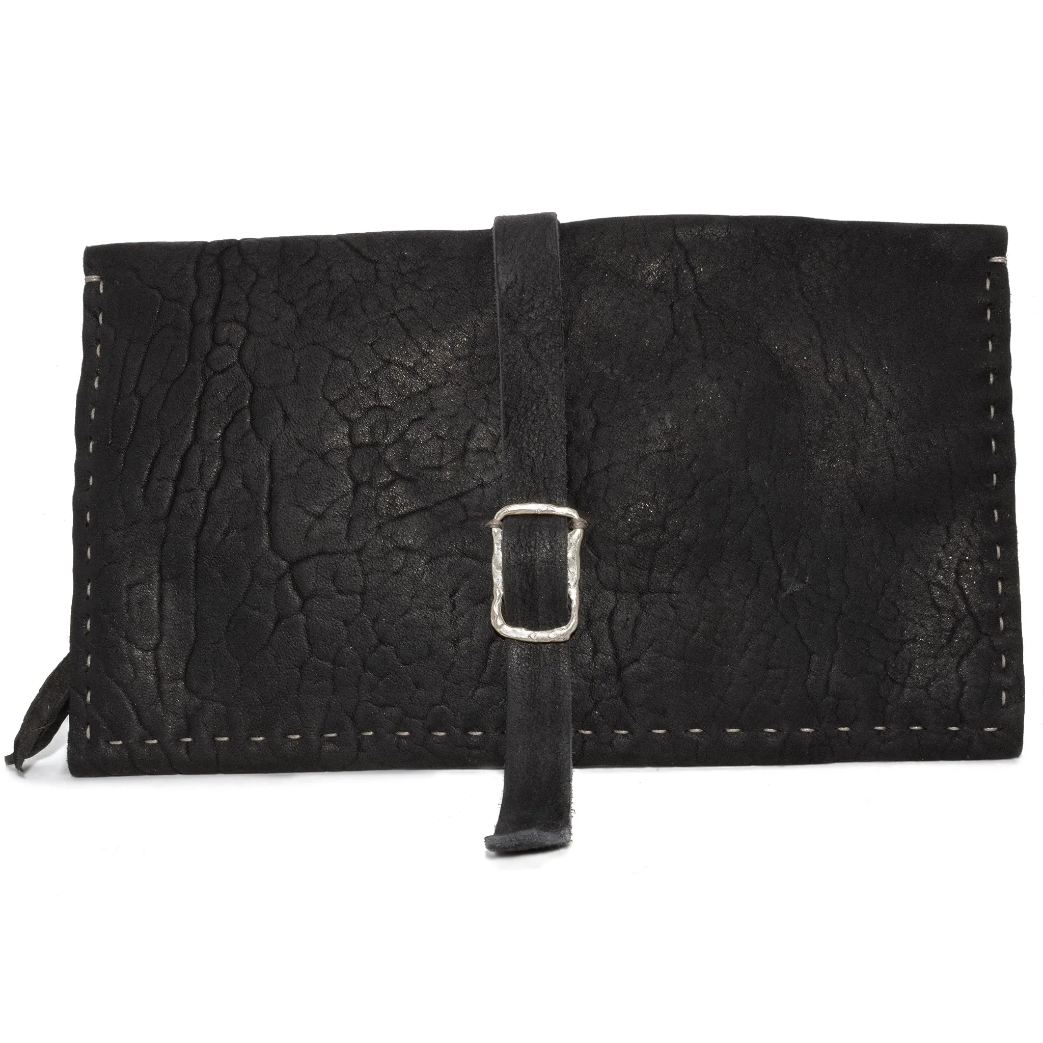 black culatta leather long wallet