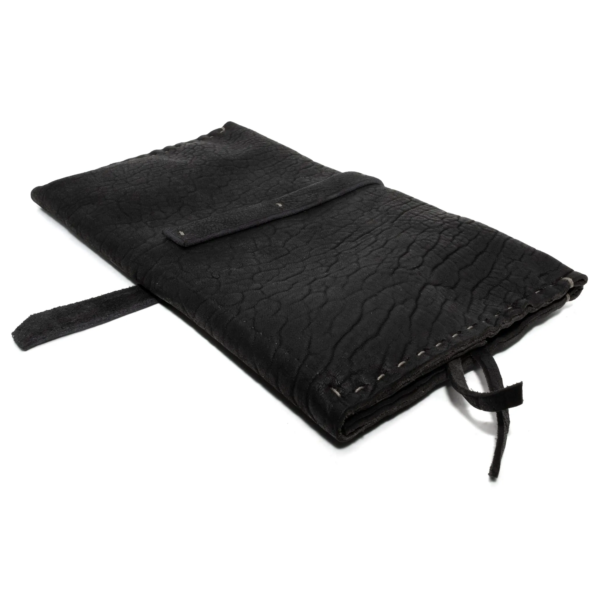 black culatta leather long wallet