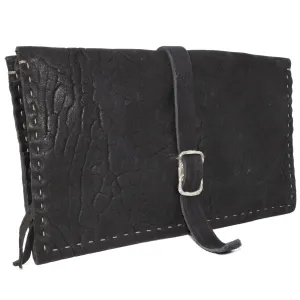 black culatta leather long wallet