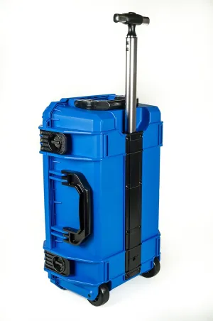 Blue SE830 FAA Carry on Approved Travel case with Wheels. Case Comes with Foam.