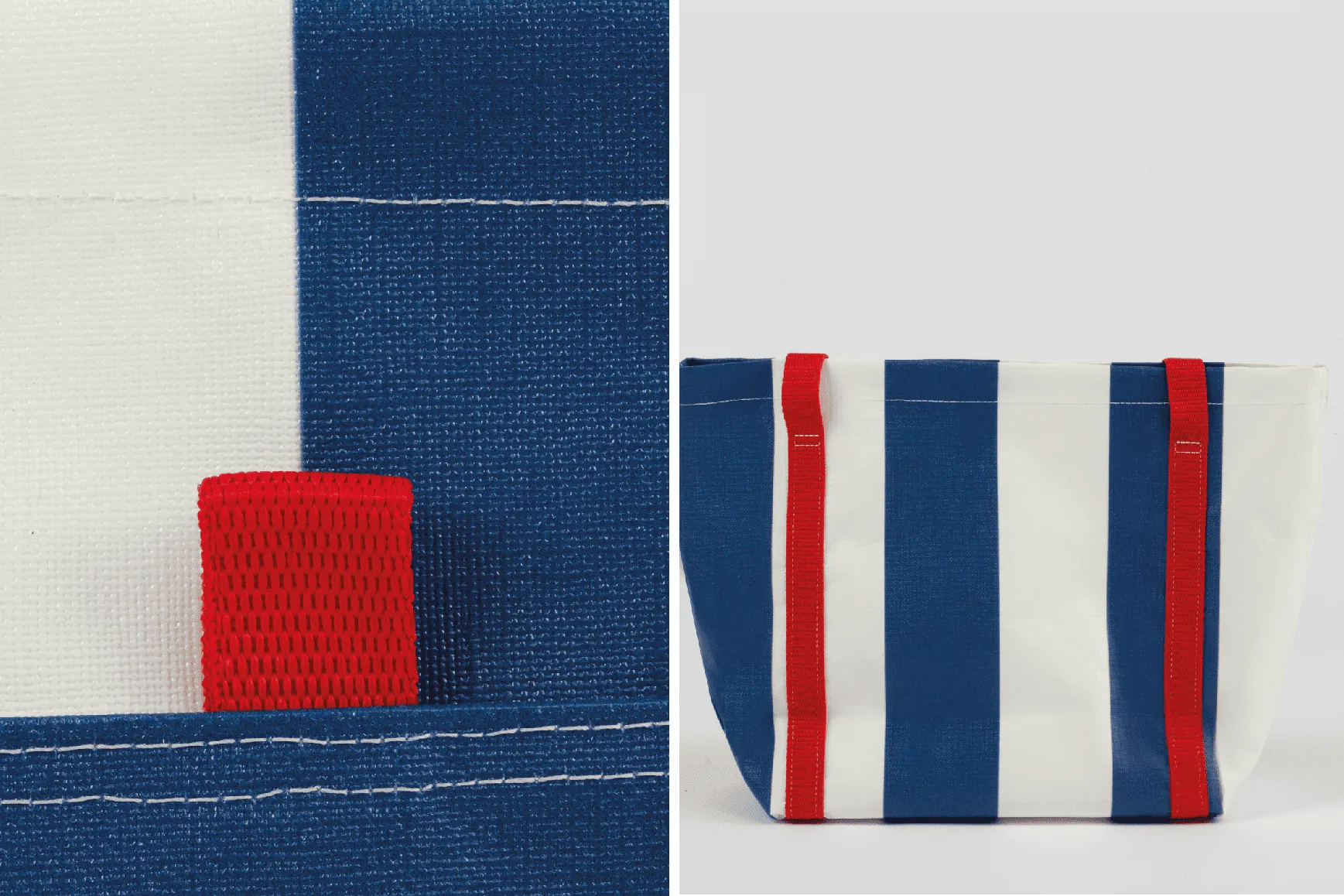 Blue Tote - Classic Stripe