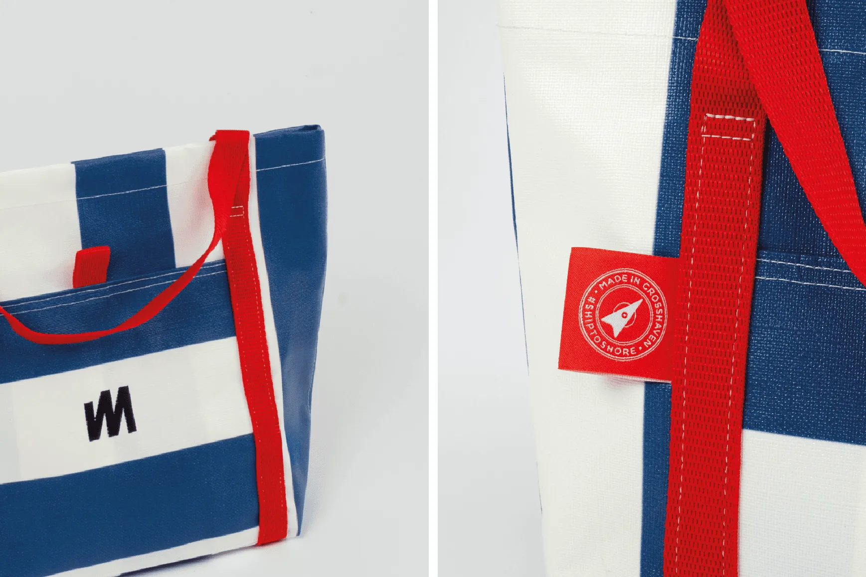 Blue Tote - Classic Stripe