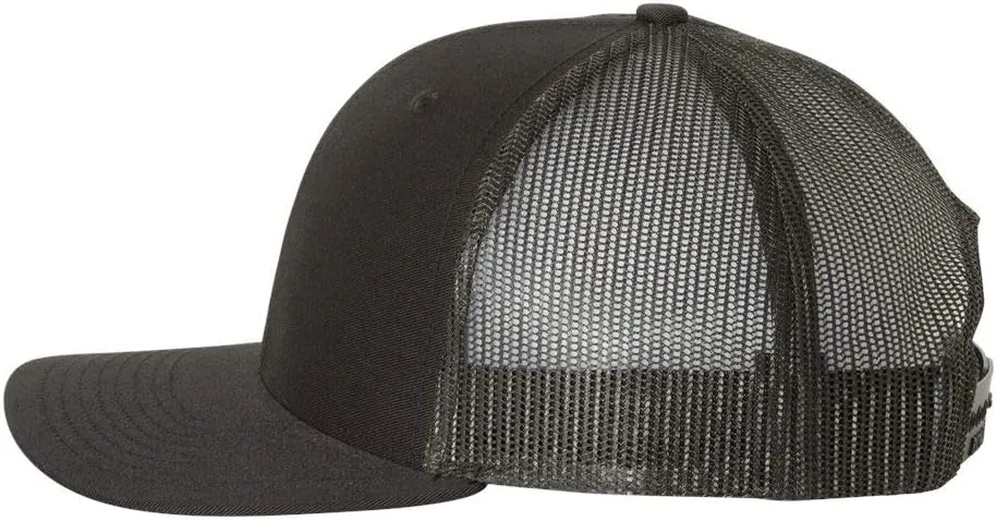Boston Terrier Dog Patriotic Design Laser Engraved Leather Patch Richardson 112 Snapback Trucker Cap