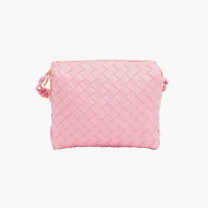Bottega Veneta Pink Intrecciato Crossbody Bag