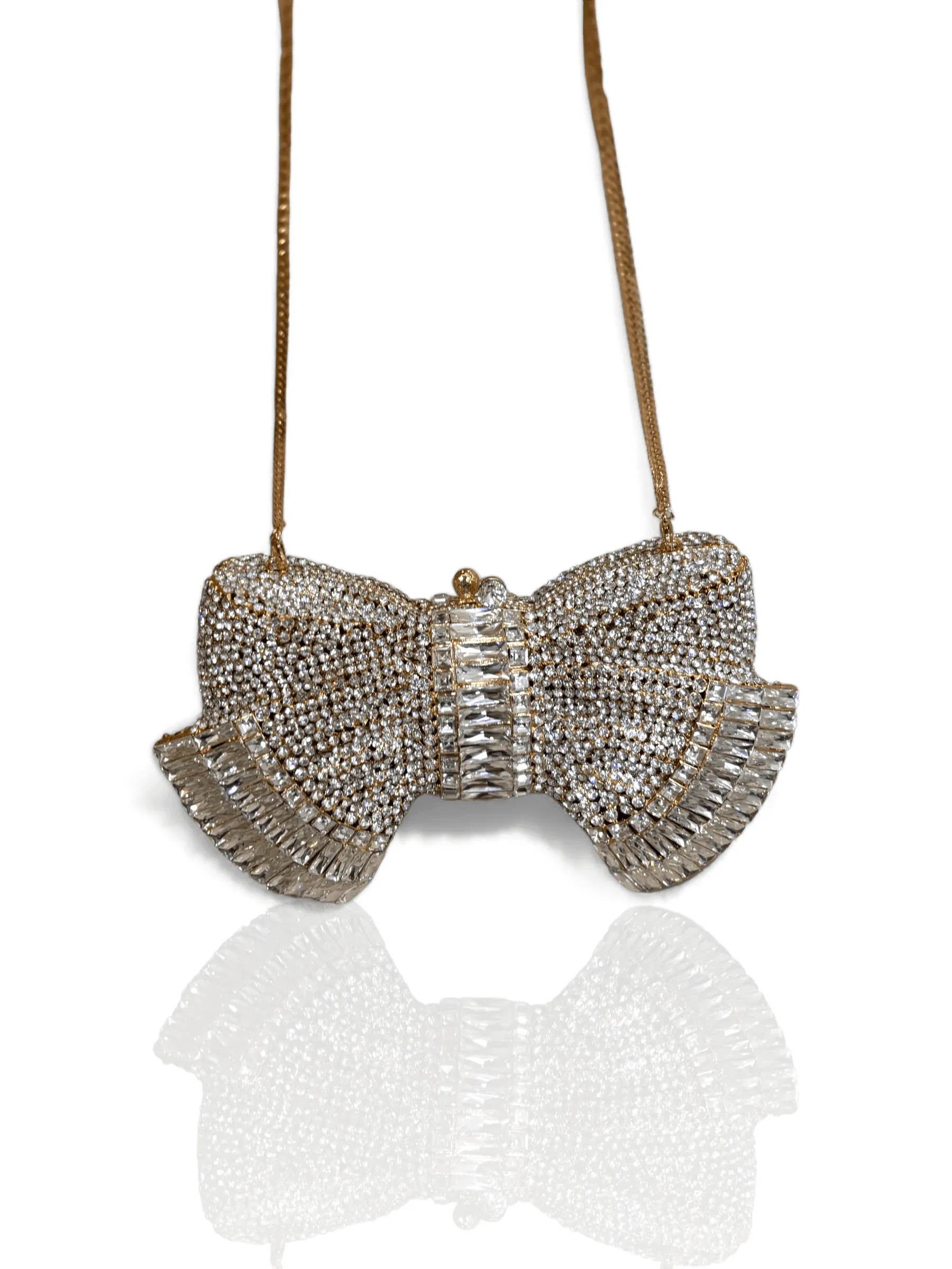 Bow DESIREÈ Clutch Silver gold