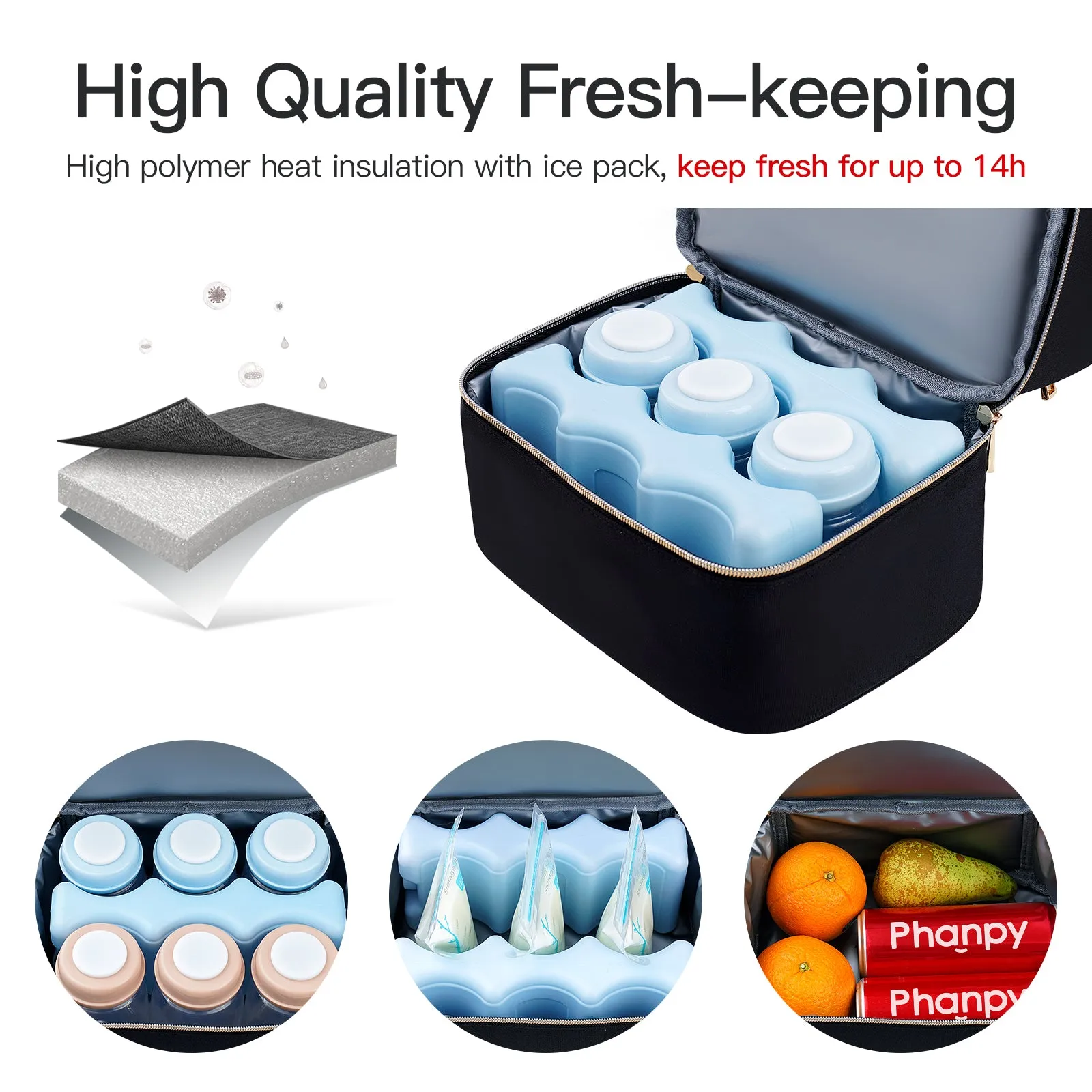 Breast Pump Bag with Cooler