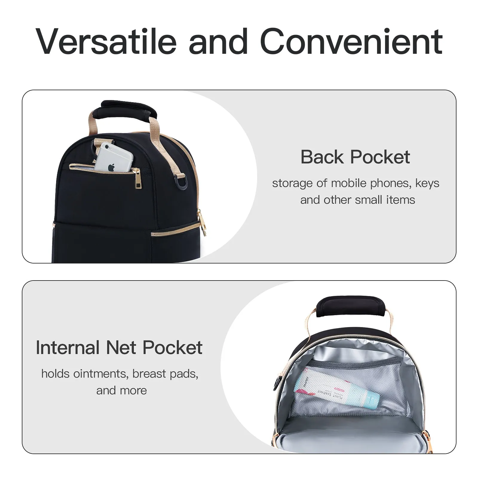 Breast Pump Bag with Cooler