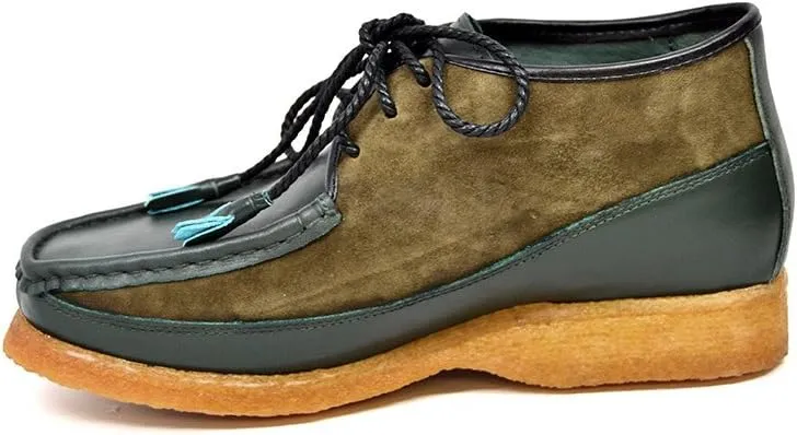 British Collection Men's Knicks Three Quarters Lace-up Leather Shoes