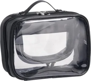 BS-MALL Premium Travel Toiletry Bag - Large Capacity, Multiple Compartments, and Durable Design for Your Daily and Travel Needs Black
