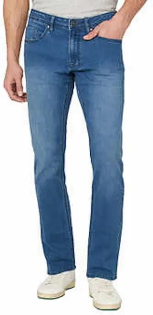 Buffalo David Bitton Men's Axel Super Soft Slim Stretch 5 Pocket Denim Jean (as1, Waist_Inseam, Numeric_36, Numeric_32, Regular, Regular, Blue)