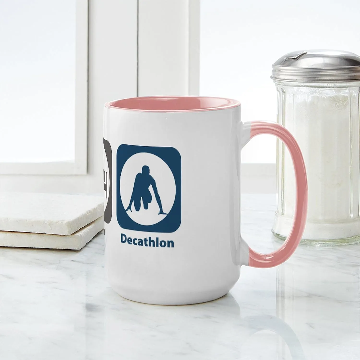 CafePress Eat Sleep Decathlon Large Mug 15 oz (444 ml) Ceramic Coffee Mug
