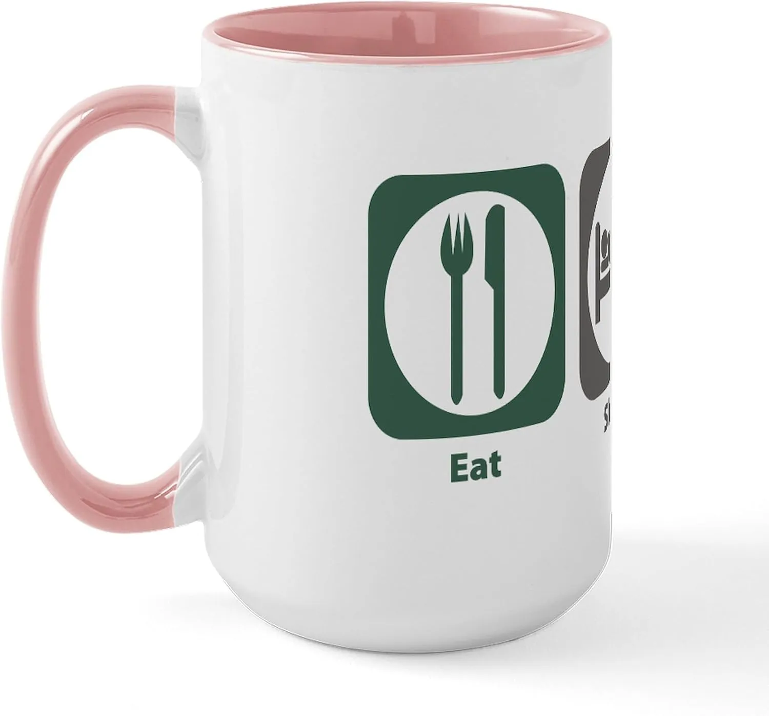 CafePress Eat Sleep Decathlon Large Mug 15 oz (444 ml) Ceramic Coffee Mug