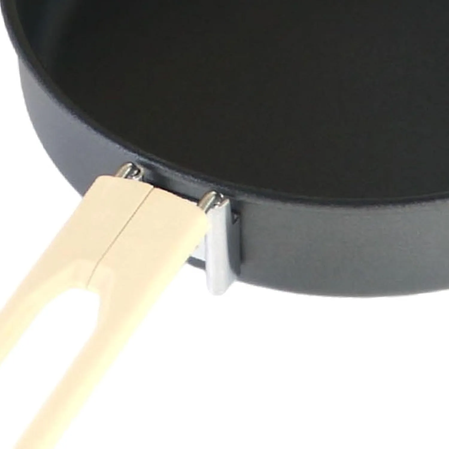 Camping Fry Pan Flat Griddle Pan Heat Resistant Lightweight Outdoor Cooking Foldable Handle Non Stick Skillet for Backpacking, L Aluminum Alloy