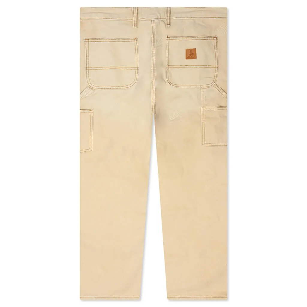 Canvas Double Knee Work Pant - Tan