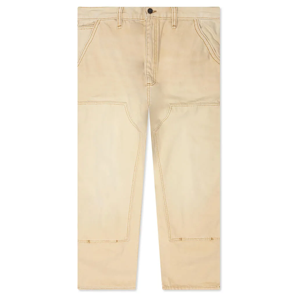 Canvas Double Knee Work Pant - Tan