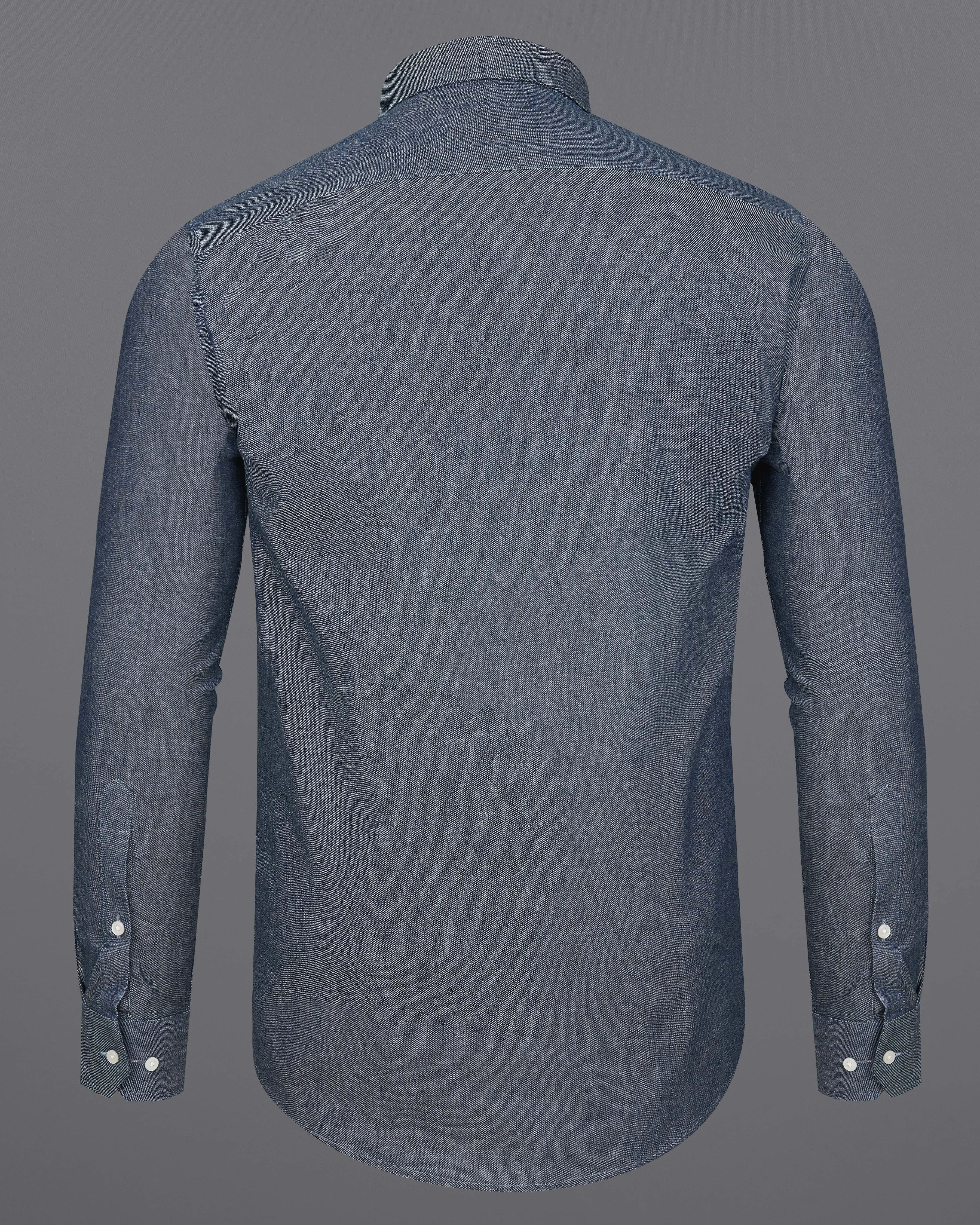 Carbon Blue Button Down Denim Shirt