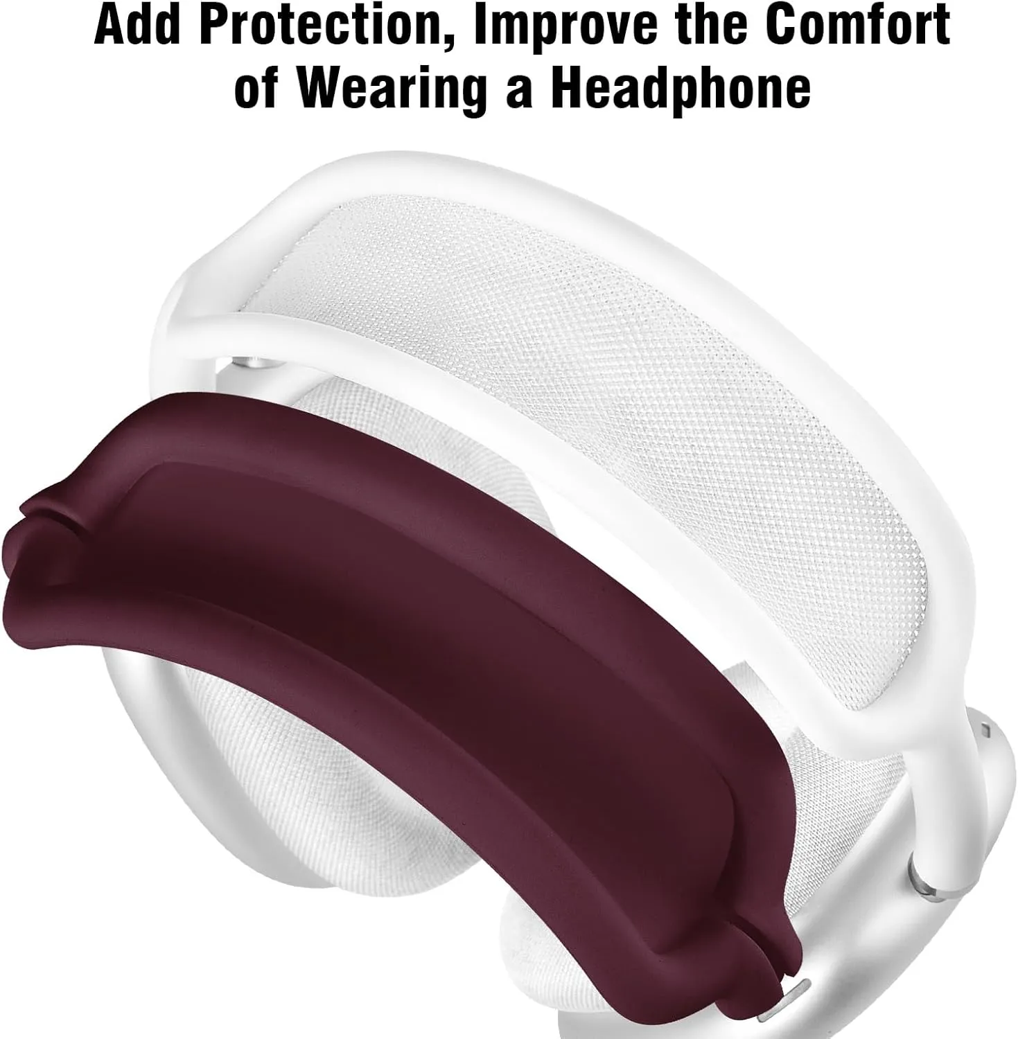 Case for Airpods Max Headphones, Silicone Cover for Apple Airpod Max,Accessories Cases (Burgundy)