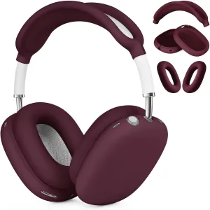 Case for Airpods Max Headphones, Silicone Cover for Apple Airpod Max,Accessories Cases (Burgundy)