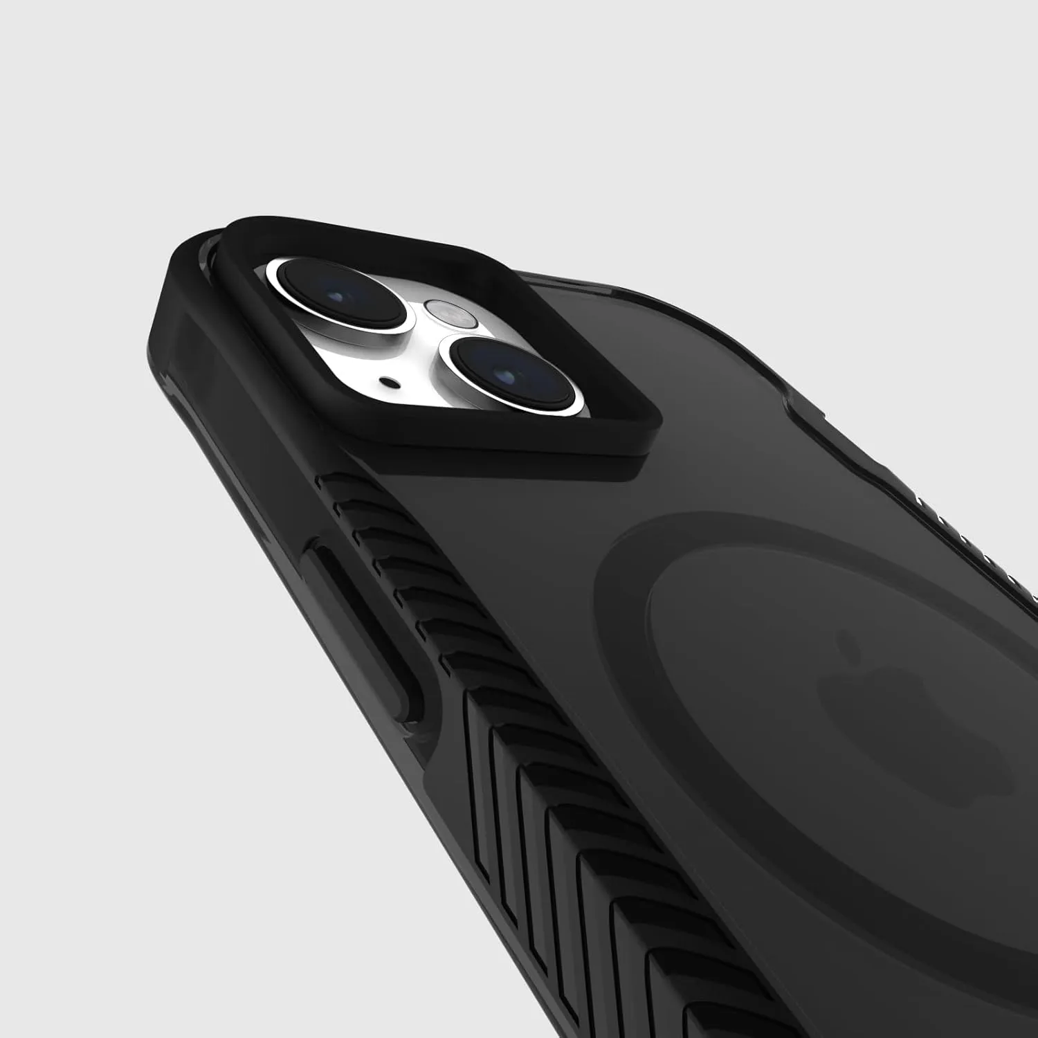 Case-Mate Tough Grip Smoke Black iPhone 15 Case [16ft D3O Drop Protection] [Compatible with MagSafe] Magnetic Phone Case with Textured Grip for iPhone 15 6.1", Anti-Scratch, Shock Absorbing Materials
