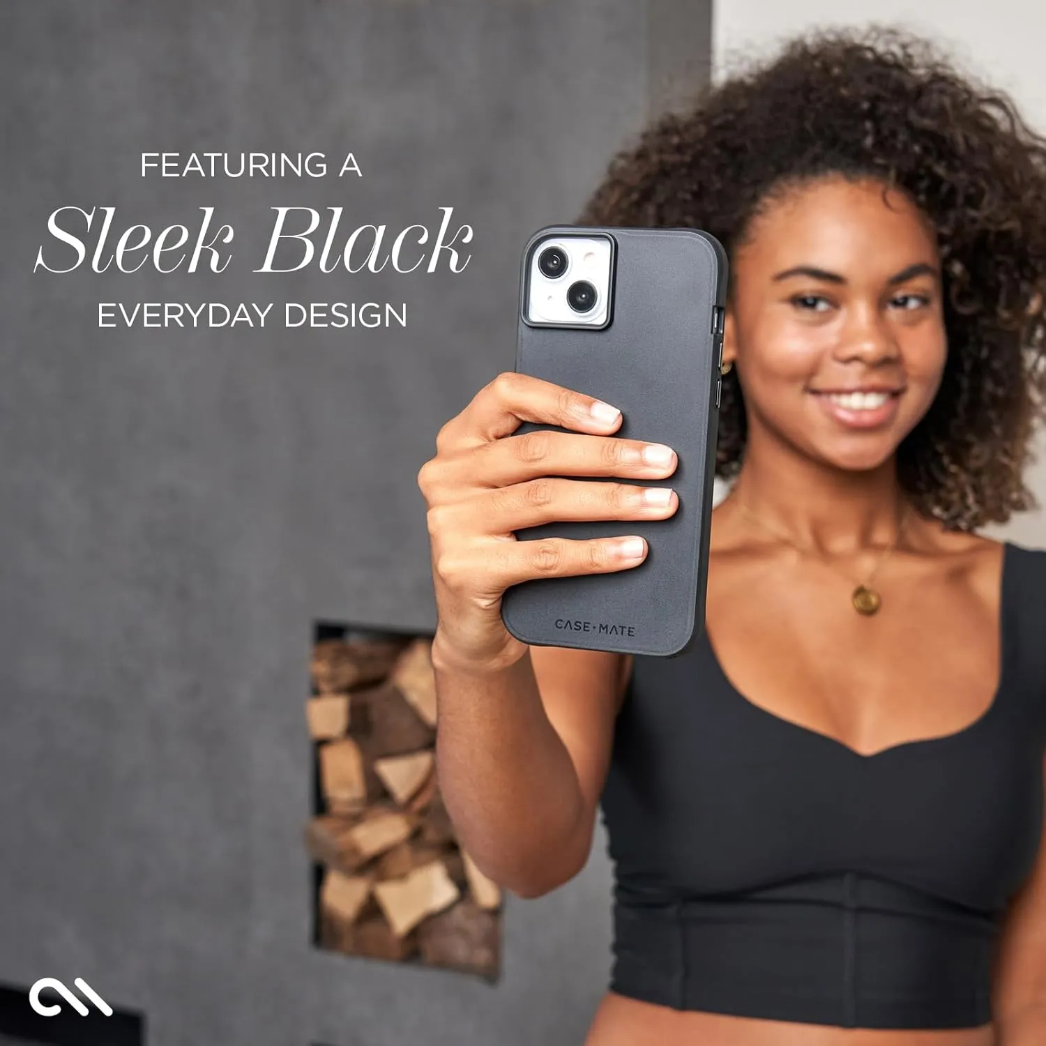 Case-Mate Tough iPhone 15 Case - Black [12ft Drop Protection] [Wireless Charging Compatible] Slim Phone Case for iPhone 15 6.1", iPhone Cover with Anti Scratch Technology and Shock Absorbing Material