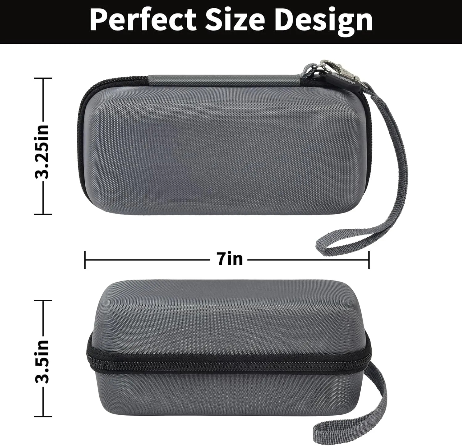 casmilee Case Compatible with Anker 737/735/ 736/717 USB-C Portable Charger Power Bank, Fast Foldable Wall PowerBank Bag for GaN Prime Nano II AC Adapter, Powercore Pocket for Lights Cable (Grey)
