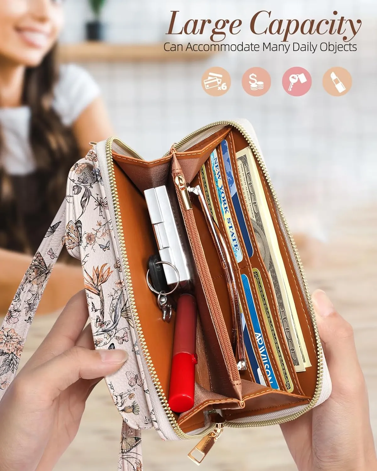 Cell Phone Purse Crossbody Bags for Women - Cute Design Leather Cellphone Bag Small Wallet Purses with Strap