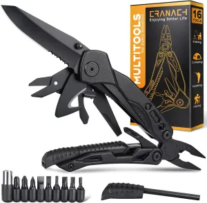 Christmas Stocking Stuffers for Men Dad Adults Gifts 16 In 1 Pocket Multitool Knife Plier Camping Accessories Multi Tool Gadgets Birthday Him Husband Boyfriend Women Who Have Everthing Wants Nothing