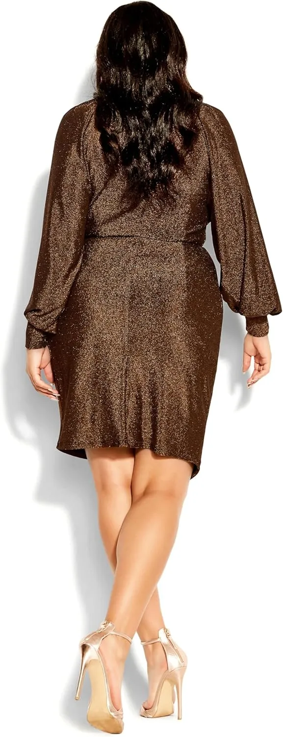 City Chic Women's Plus Size Party Lights Dress